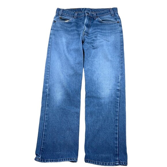 Levis Men 34W x 30L Blue Stonewash Orange Tab Mid Rise Straight Leg USA VTG - Picture 1 of 12